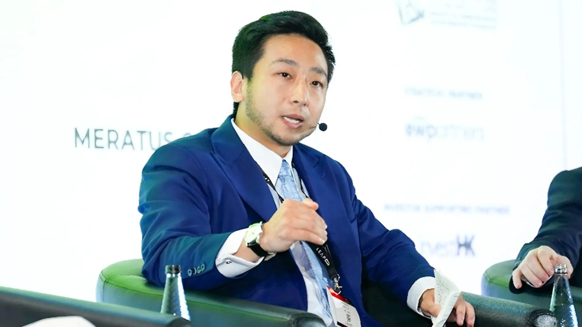 Simon Wang, CEO of BitWatt, speaking at LEAP EAST 2026